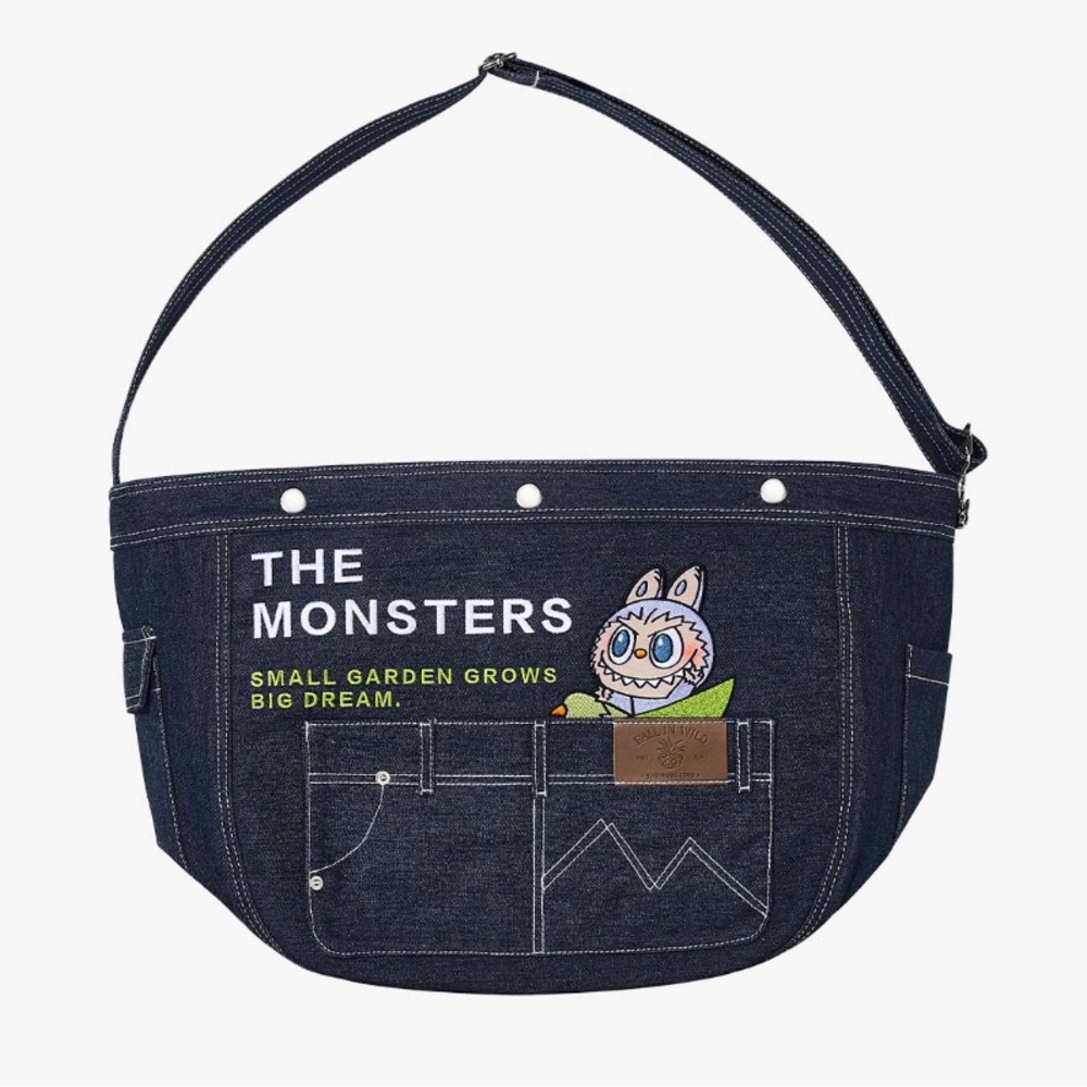 Pop Mart THE MONSTERS FALL IN WILD SERIES-Denim Messenger Bag - Picture 7 of 11